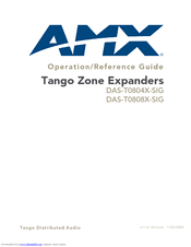 Amx DAS-T0808X-SIG Operation/Reference Manual