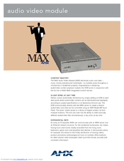 Amx MAX-AVM Specifications