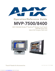 Amx Modero ViewPoint MVP-7500 Operation/Reference Manual