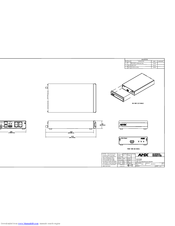 Amx netlinx NXC-MPE Dimensional Drawing