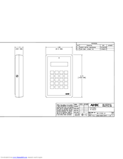 Amx TX-MLCD Dimensional Drawing
