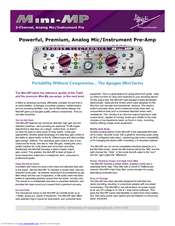 Apogee Mini-MP Datasheet