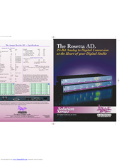 Apogee Rosetta AD Datasheet