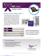 Apogee X-HD Datasheet