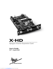 Apogee X-HD User Manual