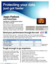 Apricorn Aegis Padlock A25-PL256 128GB Specifications