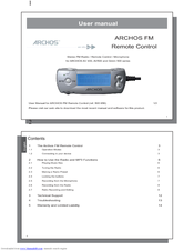 Archos Gmini 500 Series User Manual