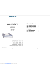 Archos DEx DVD-RW 2 User Manual