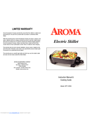 Aroma AFP-1255G Instruction Manual & Cooking Manual