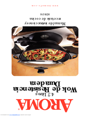 Aroma AEW-316 Instruction Manual & Authentic Cooking Manual