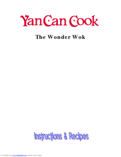 Aroma Yan Can Cook The Wonder Wok Instructions & Recipes