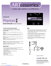 Art Phantom I Specifications
