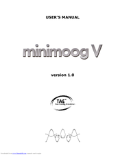 Arturia Minimoog V User Manual