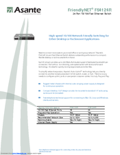 Asante FriendlyNET FS4124R Technical Specifications