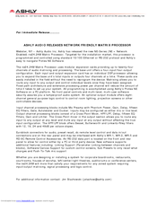 Ashly Protea WR-1 Release Note