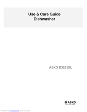 Asko D3231XL Use And Care Manual