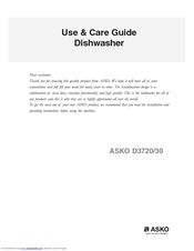 Asko D3720 Use And Care Manual