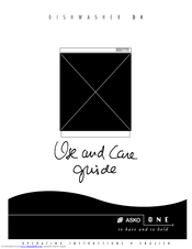 Asko D4 Use And Care Manual