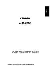 Asus GigaX1024 Quick Installation Manual