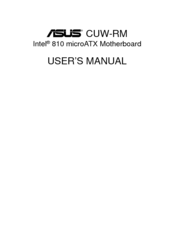 Asus CUW-RM User Manual