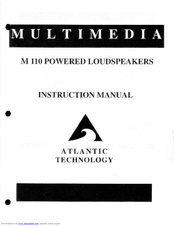 Atlantic Technology M110 Instruction Manual