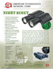 Atn Night Scout Specifications