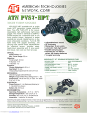 Atn PVS7-HPT Specifications