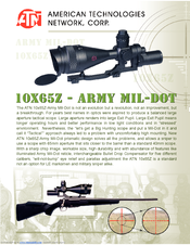 Atn 10x65Z-Army Mil-Dot Specifications