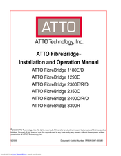 Atto technology ATTO FibreBridge 2350C Installation And Operation Manual