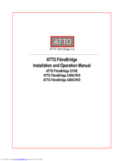 Atto Technology FibreBridge 2370E Installation And Operation Manual