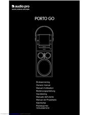 Audio Pro PORTO GO PG-201 Owner's Manual