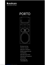 Audio Pro PORTO P-101 Owner's Manual