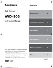 Audio Pro AVD-303 Instruction Manual