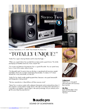 Audio Pro STEREO TWO Brochure & Specs