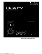 Audio Pro STEREO TWO Operating Instructions Manual