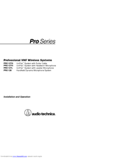 Audio Technica PRO 127G Installation And Operation Manual
