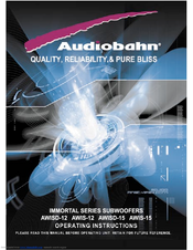 Audiobahn AWIS-12 Operating Instructions Manual