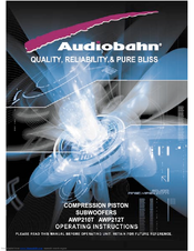 Audiobahn AWP210T Operating Instructions Manual