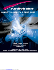 Audiobahn AVM156TN Operating Instructions Manual