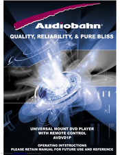 Audiobahn AVDVD1P Operating Instructions Manual