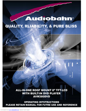 Audiobahn AVM380DVD Operating Instructions Manual