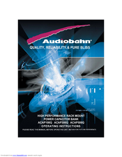 Audiobahn ACAP300Q Operating Instructions Manual