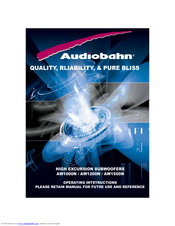 Audiobahn AW1200N Operating Instructions Manual