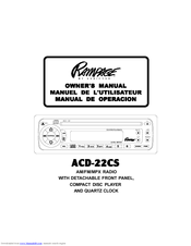 Audiovox ACD-22CS Owner's Manual