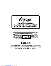 Audiovox ACD-18 Owner's Manual