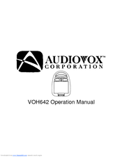 Audiovox VOH-642 Operation Manual