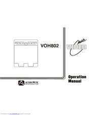 Audiovox VOH802DL - VOH - LCD Monitor Operation Manual