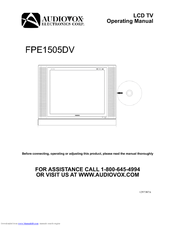 Audiovox FPE1505DV Operating Manual