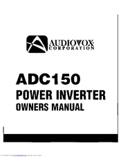 Audiovox ADC150 Owner's Manual