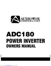 Audiovox ADC180 Owner's Manual